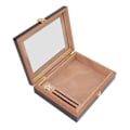 Miniatyrbilde 6 av 8: Sigar Humidor Boks Transparent Vindu Sigar Humidor Mini Bærbar Sigarboks med Mekanisk Hygrometer