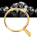 Miniatyrbilde 5 av 8: Profesjonell diamantholder Edelstener Spring Prong Claw Ring Smykker Display Tilbehør Gul (Kort)