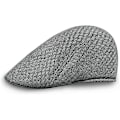 Miniatyrbilde 1 av 4: Grå Vintage mesh beret ivy cap menn flat hatt pustende caps golf sommer flat hatt pustende mesh nøytral
