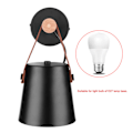 Miniatyrbillede 4 af 8: Moderne træjern soveværelse vægmonteret lampe veranda korridor studie lysarmatur værelse indretning (sort)