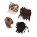 Miniatyrbilde 8 av 8: 4 stk. Rotestyling Hårklemme Fashionable Tousled Updo Kort Hestehale Hårstykker Extensions for Kvinner Jenter
