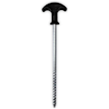 Miniatyrbilde 3 av 5: Rustfrie teltplugger, skruplugger for camping, teltplugger for hardt underlag og markiseplugger, for Bivvy-telt, for hage, camping, reise, utendørs