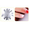 Miniatyrbillede 2 af 4: Neglekunst skabelon stencil i rustfrit stål til manicure stempling polering billede print plade (B#)
