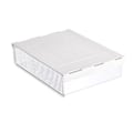 Miniatyrbillede 3 af 8: Transparent Under Table Invisible Organizer Under Desk Mounted Sliding Pull Out Drawer Under Desk Invisible Drawer Medium 21x6x17cm
