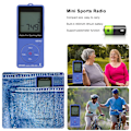 Miniatyrbillede 7 af 8: Kompakt bærbar FM/AM frekvensjustering digitalt display med skridttællerfunktion Mini sportsradio