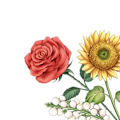 Miniatyrbild 8 av 8: Eviga blombyggstenar Intressanta unika DIY konstgjorda blommor Byggstenar för Alla hjärtans dag Solros