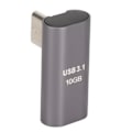 Miniatyrbillede 1 af 8: Type C han til hun adapter 10 Gbps aluminiumlegering kompakt Type C adapter til bærbare computere tablets smartphones
