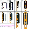 Miniatyrbillede 7 af 8: M Lok Picatinny Rail 5 7 9 11 13 Slots Mlok Scope Mount Weaver Nylon Picatinny Siderails
