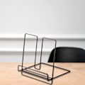 Miniatyrbillede 5 af 8: Sammenklappelig jernstativ Multifunktionel rustforebyggelse Enkel sammenklappelig bogstativ til børn Sort