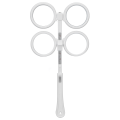 Pikkukuva 2 / 8: Optinen flipper muovinen säädettävä optometrinen läppälinssiinstrumentti näkötestikortilla Amblyopia White (±0,5 D.)