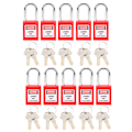 Miniatyrbild 1 av 8: 10 set 38 mm lockout-lås Nylon industriteknisk isolering för kemisk power