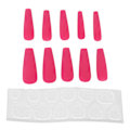 Miniatyrbillede 1 af 8: 10 stk Lang kiste blanke falske negle kunstig tryk på fuld dækning Falske spidser Negle Manicure tilbehør til kvinder pigerN5355-09