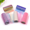 Miniatyrbillede 3 af 5: Regnbue-Sequin Tulle Ruller Sæt af 5 Assorterede Farver til Bordløbere, Stoledekorationer, Festtutus og Syprojekter