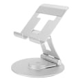 Miniatyrbillede 7 af 8: Justerbar bærbar computerstand i aluminiumlegering, roterbar, foldbar, bærbar, ergonomisk bærbar computerstand til skrivebord