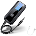 Miniatyrbild 1 av 5: Bluetooth 5.0 Sändare Mottagare Trådlös Bluetooth-adapter 2-i-1, LED-display Aux