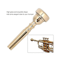 Miniatyrbilde 2 av 5: Metall Trompetmunnstykke, Slitesterkt Messing Profesjonelt Horn Instrument Tilbehør Zekai