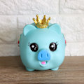 Miniatyrbild 3 av 8: 1st Mjuk tecknad Piggy Pengar Sparlåda Myntsparbank Barnpresent (Blå)