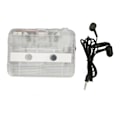 Miniatyrbillede 2 af 8: Kassette til MP3 Converter Multifunktion Auto Reverse Transparent Retro bærbar båndafspiller til bærbar pc