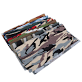Miniatyrbilde 7 av 8: 7 stk 48x48cm kamuflasjetrykk stoff bomullsstoff for DIY håndverk sying quilting making materiale