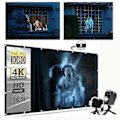Miniatyrbilde 3 av 5: Halloween & Jul Vindusunderland Projektor Laser Dj Scene Lampe Spotlights Spøkelsesdisplay EU