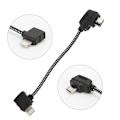 Miniatyrbilde 4 av 8: 93mm datakabel for telefon til kontrollerkabel RC dronetilbehør for IOS passer til DJI Mavicfor IOS