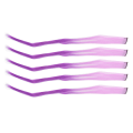 Miniatyrbilde 3 av 8: 10 stk Høydepunkter Hårpynt Lang Rett Gradient Utsøkt Stilig Hairpiece Clip for Cosplay Events Halloween Fester Gradient Lilla