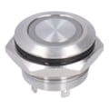 Pikkukuva 4 / 8: 5 kpl Momentary Push Button Switch Metal Auto Reset Ultra Thin Vedenpitävä LED 16mmAC220V Keltainen