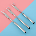 Miniatyrbillede 4 af 8: 6 stk. rustfrit stål hot pot gaffel udendørs picnic BBQ grillspyd