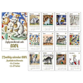 Miniatyrbillede 5 af 5: Skør middelalderkatte kalender, Sjov skør middelalderkatte kalender 2024 A