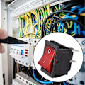 Miniatyrbilde 4 av 5: 4-pins DPST På/Av vippebryter - Rødt lys - 16A 20A 250V AC