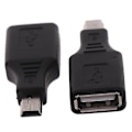 Pikkukuva 2 / 5: 2x Usb 2.0 Naaras Mini Usb Uros Pistoke Otg Host Sovitin Muunnin Liitin-B2