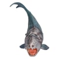 Miniatyrbillede 3 af 8: Simuleret falsk fiskemodel kunstig naturtro Jurassic periode Zhengs fiskemodel til børnBlå