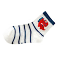 Miniatyrbild 7 av 8: 5 par barnsockor mjuka andningsbara mesh bomullssockor mid calf pojksocka söta tecknade barnstrumpor för dagliga sporter XL