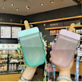 Miniatyrbilde 5 av 5: 300ML Popsicle-formet Drikkeflaske i Plast for Barn med Sugerør (Blå) Lilla