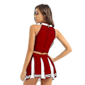 Pikkukuva 2 / 4: Cheerleader-asu aikuisille naisille Cheerleading-asu XS PUNAINEN