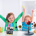 Miniatyrbillede 3 af 8: DIY solsystem 9 store planeter legetøj med maling og pensel ni planeter eksperiment projekt model barn læring uddannelse videnskab legetøj