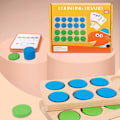 Miniatyrbilde 3 av 8: Ti ramme sett matematikk manipulativ tidlig læring matematikk tellere hjem matematikk spill for barn