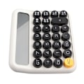 Miniatyrbillede 7 af 8: 12-cifret lommeregner Stort LCD-display Stor knap Standard mekanisk switch-regnemaskine til kontorskolehjem Porcelæn Hvid