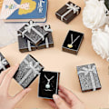 Miniatyrbild 5 av 5: Rektangulär Presentask, 12 st 6,9 x 4,8 x 2,3 cm Små Smyckesaskar i Kartongpapper Presentfodral med Rosett för Örhängen Hängen Halsband Armband