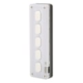 Miniatyrbilde 6 av 8: Programmerbart tastatur 5 taster Kablet USB Trådløs Bluetooth Dual Mode Mini Silikon Mute DIY Programmerbart Gaming Keyboard Hvit