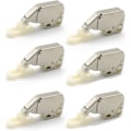Miniatyrbild 1 av 5: Mini fjäderlås - Set med 6 automatiska minilås för köksskåpsdörrar
