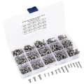 Miniatyrbillede 3 af 8: 400 stk. rustfrit stål skrue krydspanhoved selvskærende skruer Sortiment Kit Fastener