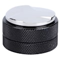 Miniatyrbillede 7 af 8: Rustfrit kaffemaskine tamper højdejusterbar fordeler nivellering værktøj tilbehør 58mm sort