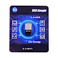 Miniatyrbild 3 av 8: USB Bluetooth Adapter Delayless Guldpläterad Plug 5.3 Bluetooth Dongle Transmitter Receiver för Windows 8.1 10 11 PC
