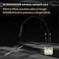 Miniatyrbillede 2 af 5: Broadcom Chip NIC BCM94360HMB Notebook Gigabit ,B