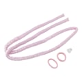 Miniatyrbillede 1 af 8: Pink Heatless Curling Sæt Hårstang Højkomfort Stof Pandebånd Clips DIY Curls Roller til at sove