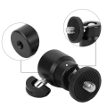 Miniatyrbilde 5 av 7: Mini kulehodefeste for DSLR-kamera videokamera - 360° rotasjon (svart)