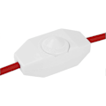 Miniatyrbillede 2 af 4: Lysdæmper, drejekontakt med 220-230V hvid, trykknap til dæmpbar LED