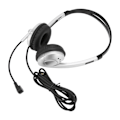 Miniatyrbilde 7 av 8: Kablet headset med støyreduksjon, binauralt forretningshodetelefon med enkelt retningsmikrofon for kundeservice 3,5 mm