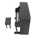 Miniatyrbillede 4 af 8: Træ Miniature Upright Piano Mini Musikinstrument Model Børn Gave Hjem IndretningSort